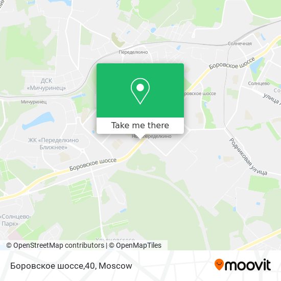 Боровское шоссе,40 map