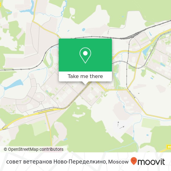 совет ветеранов Ново-Переделкино map