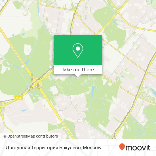 Доступная Территория Бакулево map