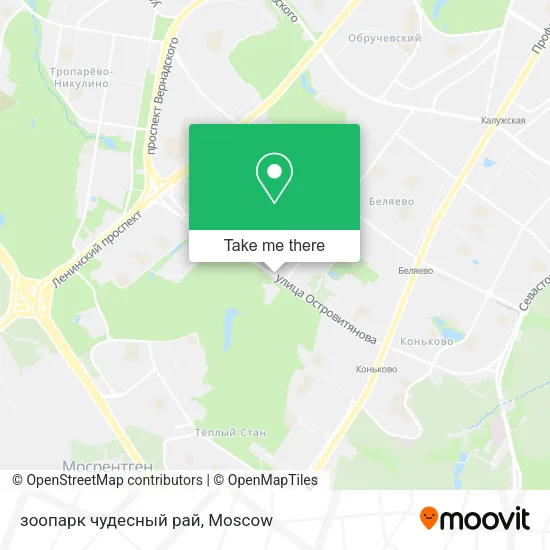 зоопарк чудесный рай map