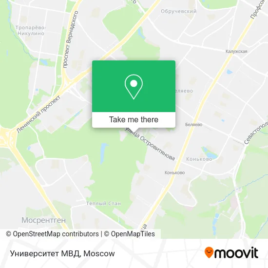 Университет МВД map