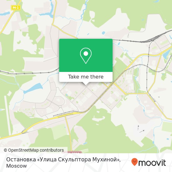 Остановка «Улица Скульптора Мухиной» map