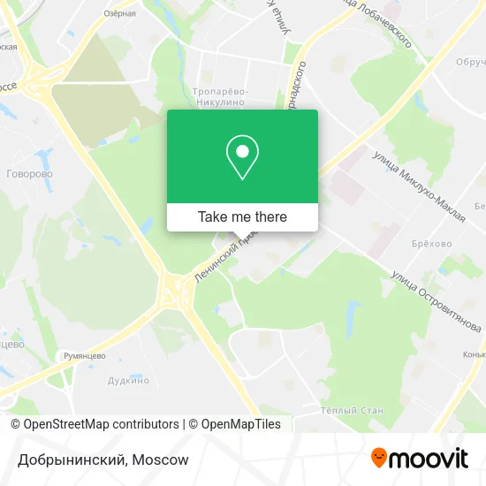 Добрынинский map