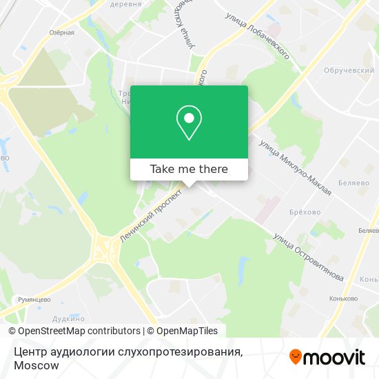 Центр аудиологии  слухопротезирования map