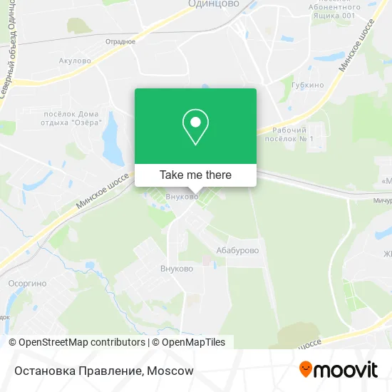 Остановка Правление map