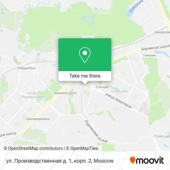 ул. Производственная д. 1, корп. 2 map