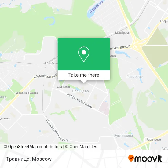 Травница map