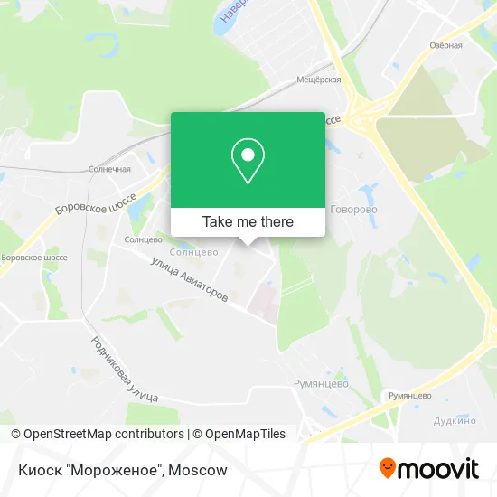 Киоск "Мороженое" map