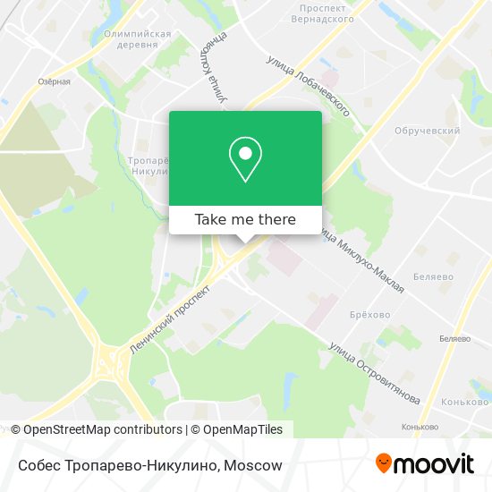Собес Тропарево-Никулино map