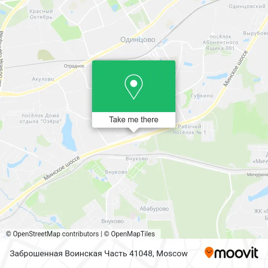 Заброшенная Воинская Часть 41048 map