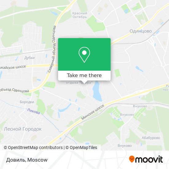Довиль map