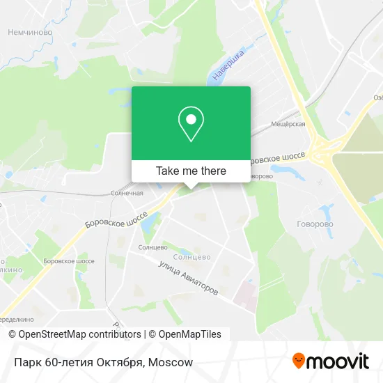 Парк 60-летия Октября map