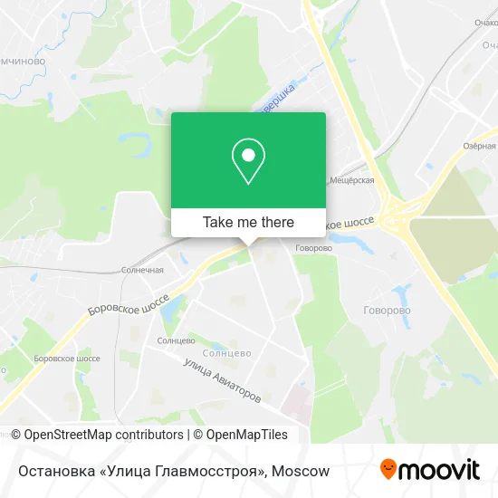 Остановка «Улица Главмосстроя» map