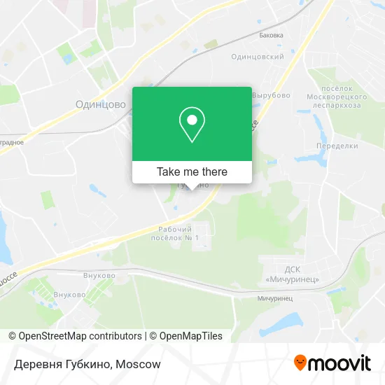 Деревня Губкино map