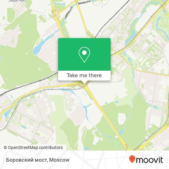 Боровский мост map