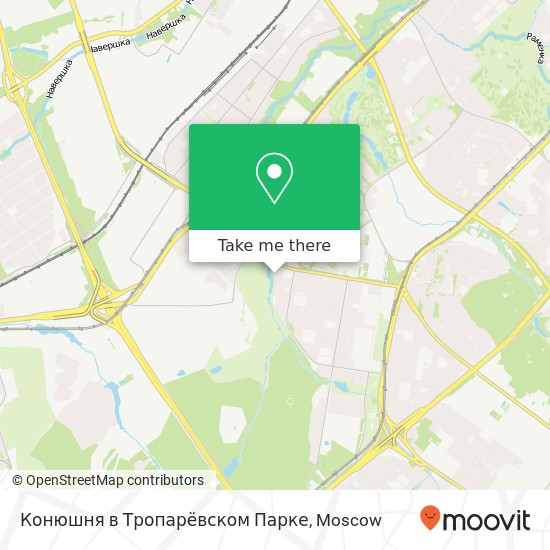 Конюшня в Тропарёвском Парке map