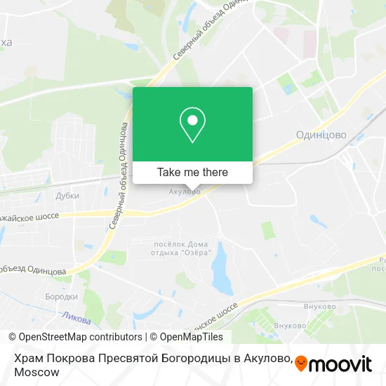 Храм Покрова Пресвятой Богородицы в Акулово map