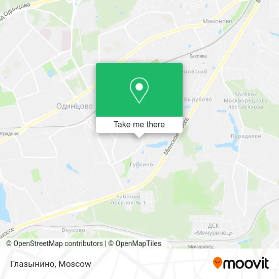 Глазынино map