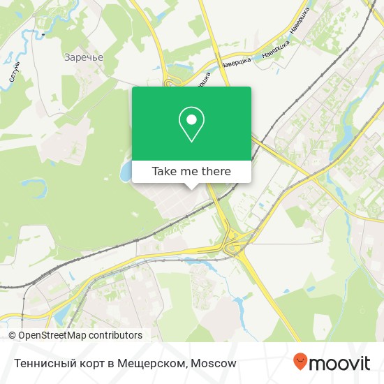 Теннисный корт в Мещерском map