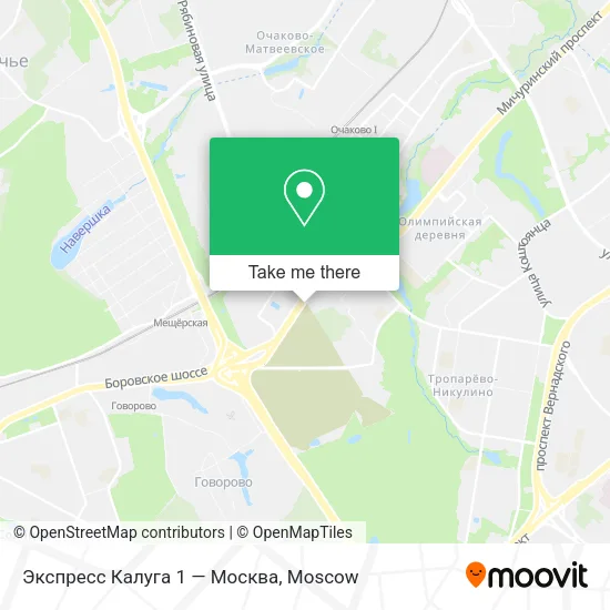 Экспресс Калуга 1 — Москва map