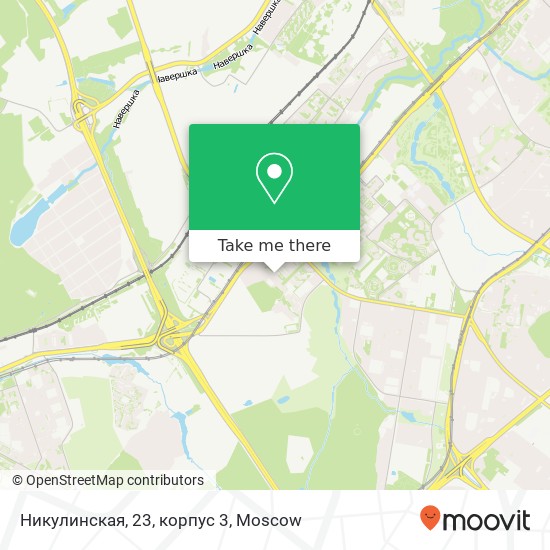 Никулинская, 23, корпус 3 map