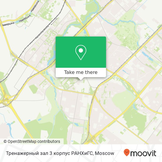 Тренажерный зал 3 корпус РАНХиГС map