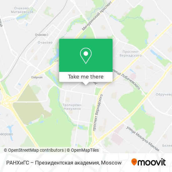 РАНХиГС – Президентская академия map