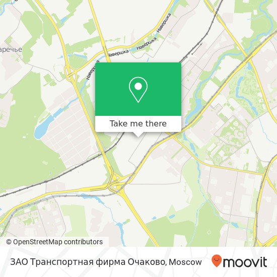 ЗАО Транспортная фирма Очаково map