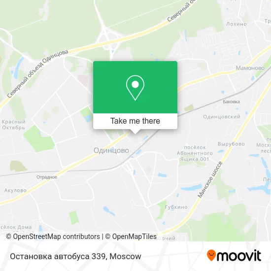 Остановка автобуса 339 map