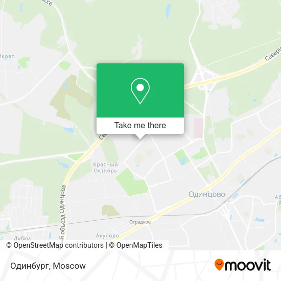 Одинбург map