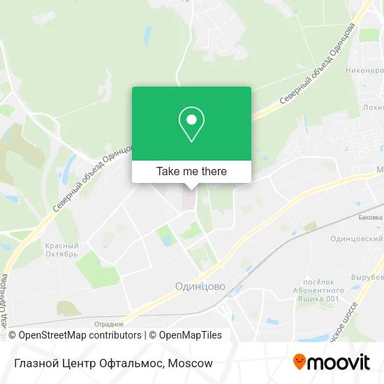 Глазной Центр Офтальмос map