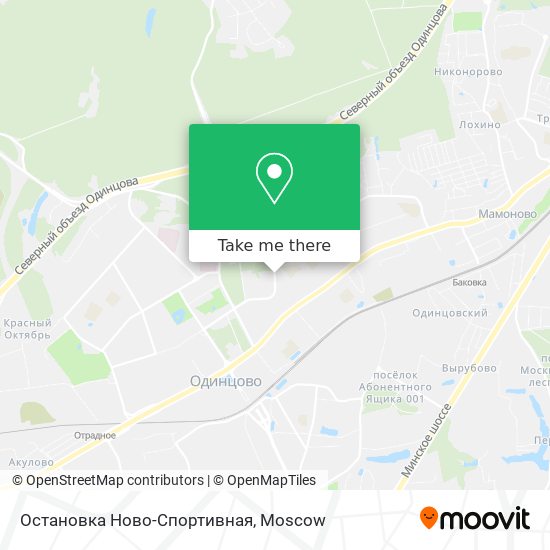 Остановка Ново-Спортивная map
