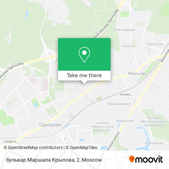 бульвар Маршала Крылова, 2 map