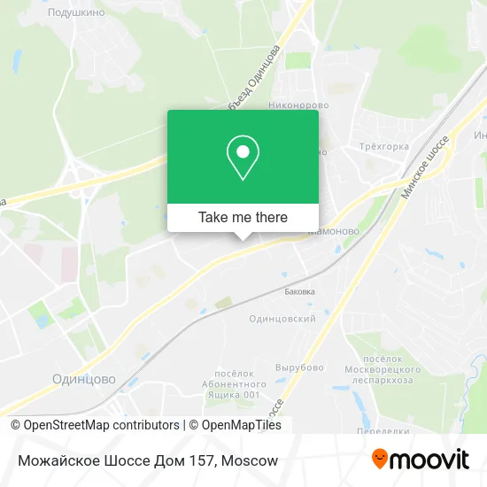 Можайское Шоссе Дом 157 map