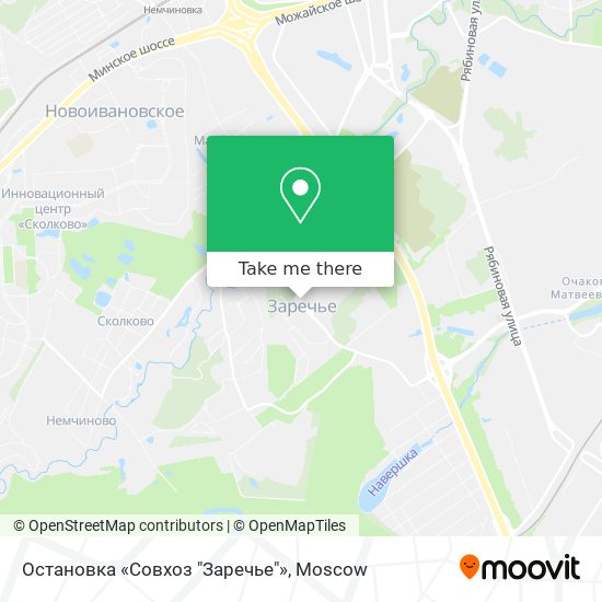 Остановка «Совхоз "Заречье"» map