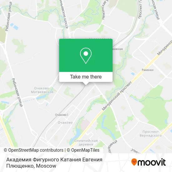 Академия Фигурного Катания Евгения Плющенко map