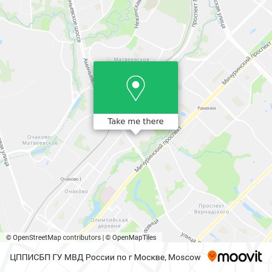 ЦППИСБП ГУ МВД России по г Москве map