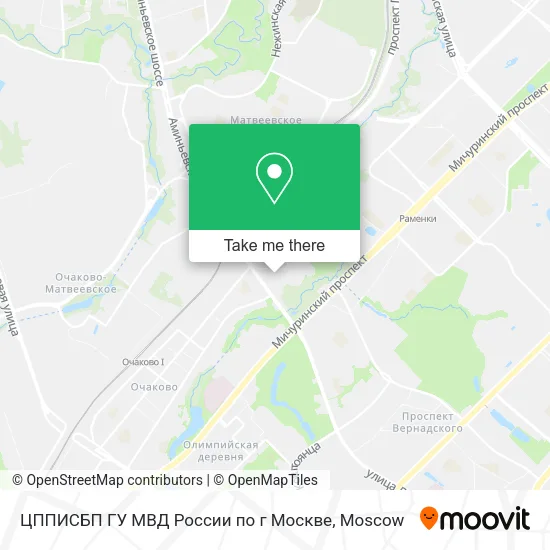 ЦППИСБП ГУ МВД России по г Москве map