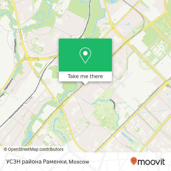 УСЗН района Раменки map