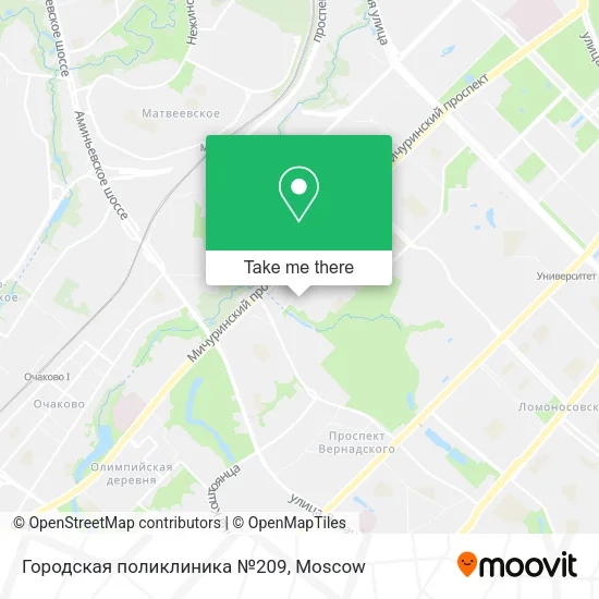 Городская поликлиника №209 map