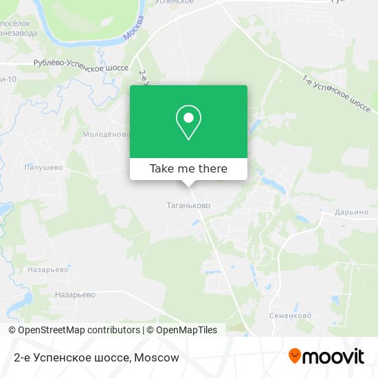 2-e Успенское шоссе map