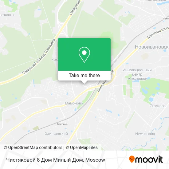 Чистяковой 8 Дом Милый Дом map