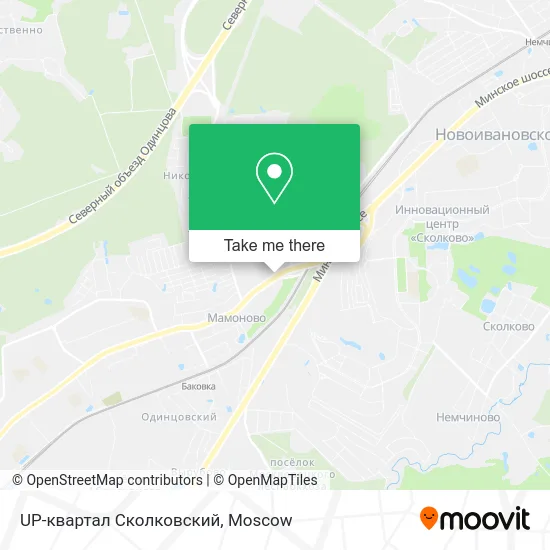 UP-квартал Сколковский map
