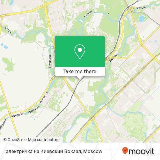 электричка на Киевский Вокзал map