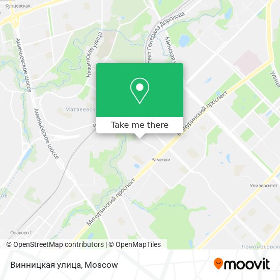Винницкая улица map