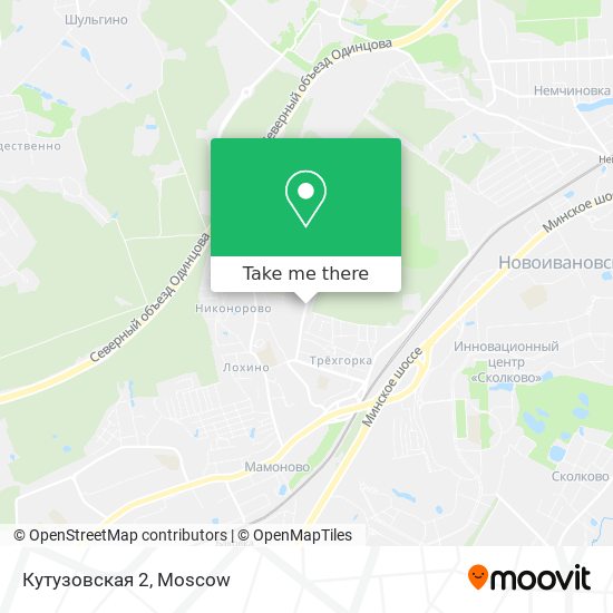 Кутузовская 2 map