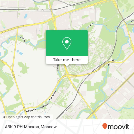 АЗК 9 РН-Москва map
