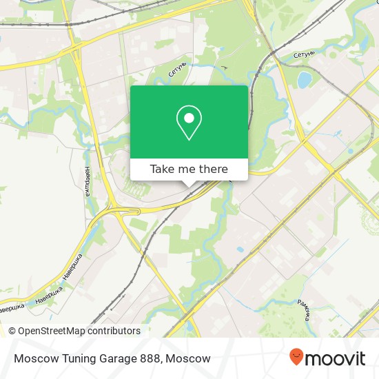 Moscow Tuning Garage 888 map