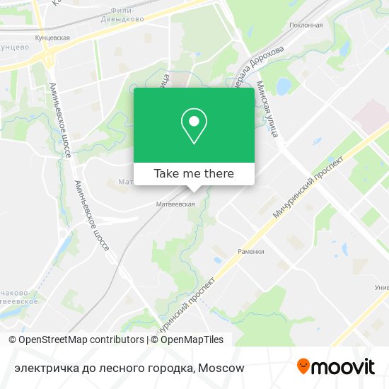 электричка до лесного городка map