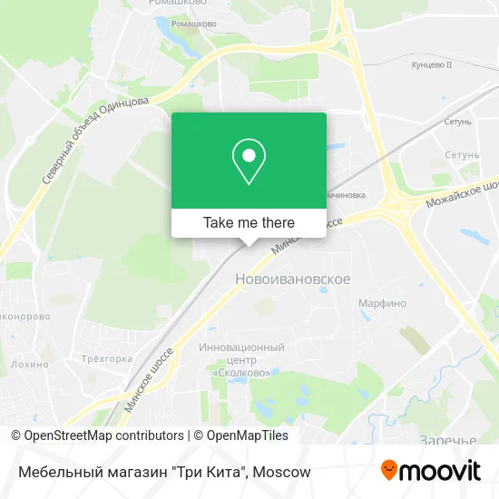Мебельный магазин "Три Кита" map